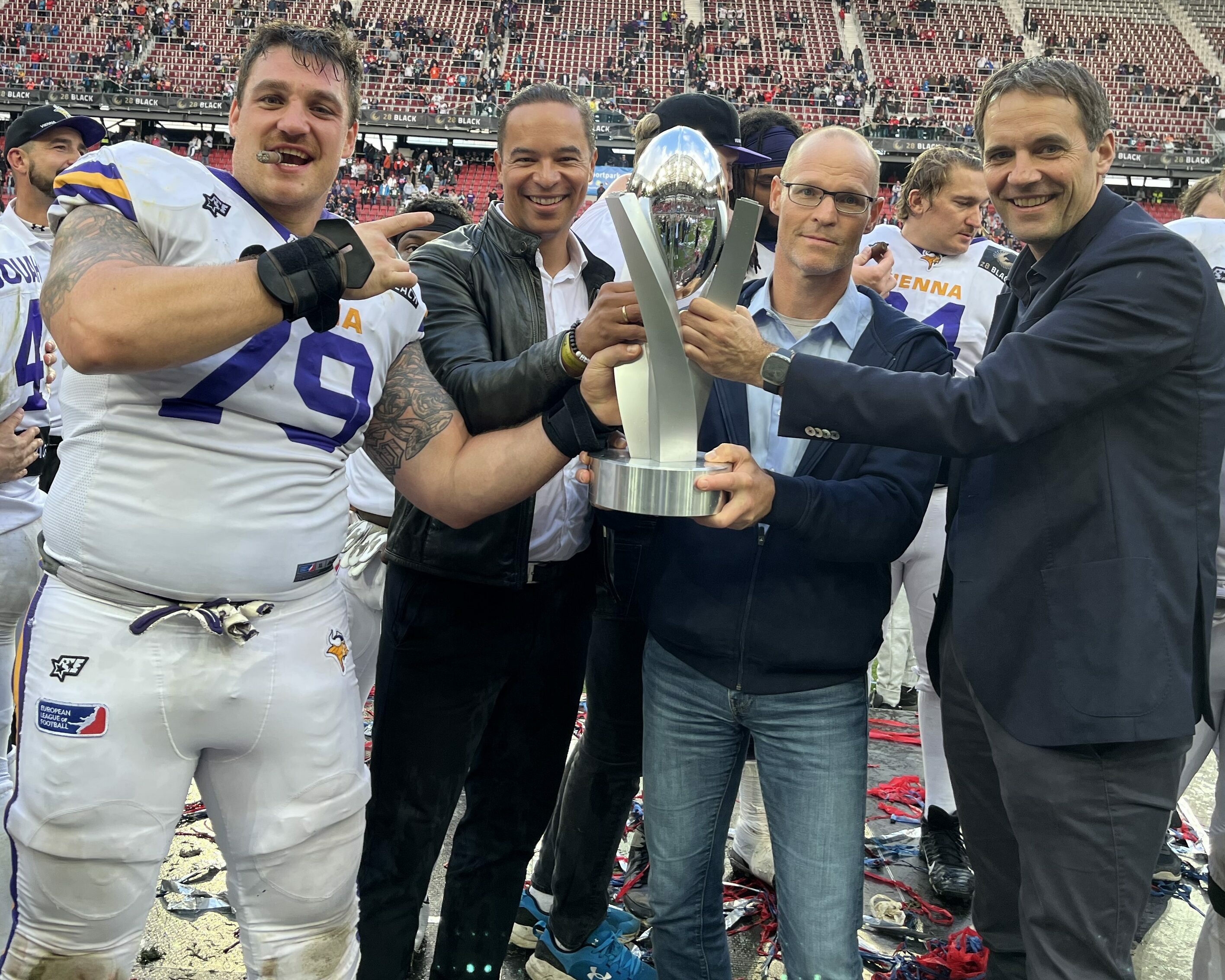 The VIENNA VIKINGS are the champions of the EUROPEAN LEAGUE of FOOTBALL 2022Impressive success of the new franchise from Vienna!